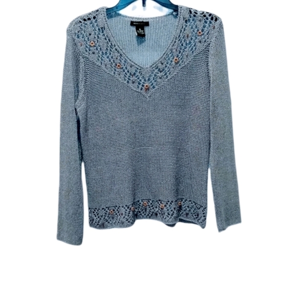 BCBG MaxAzaria sweater XL grey detailed - Picture 1 of 11